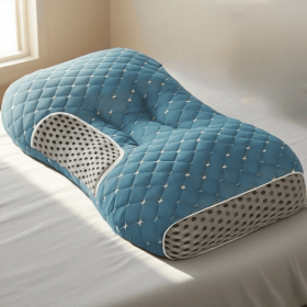 YBZ 3D Knitted Cotton Massage Pillow 1pack 2pack (Option: Blue-1pcs)